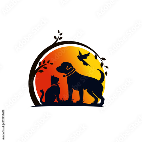 Modern Animal Pet Logo Template