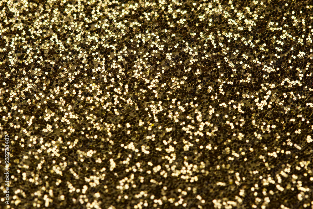 Macro Glitter Gold Bokeh Abstract Background