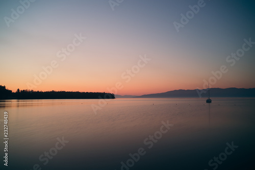 sunset on lake © Сергей Алексеев