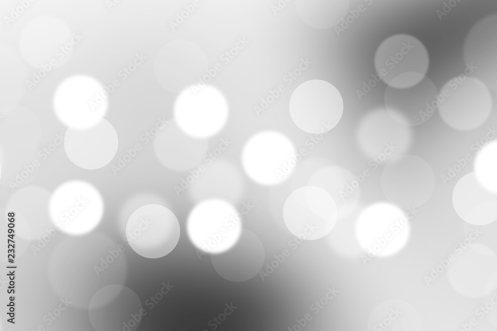 Gray bokeh blurred light abstract for background Gray bokeh blurred light abstract for background