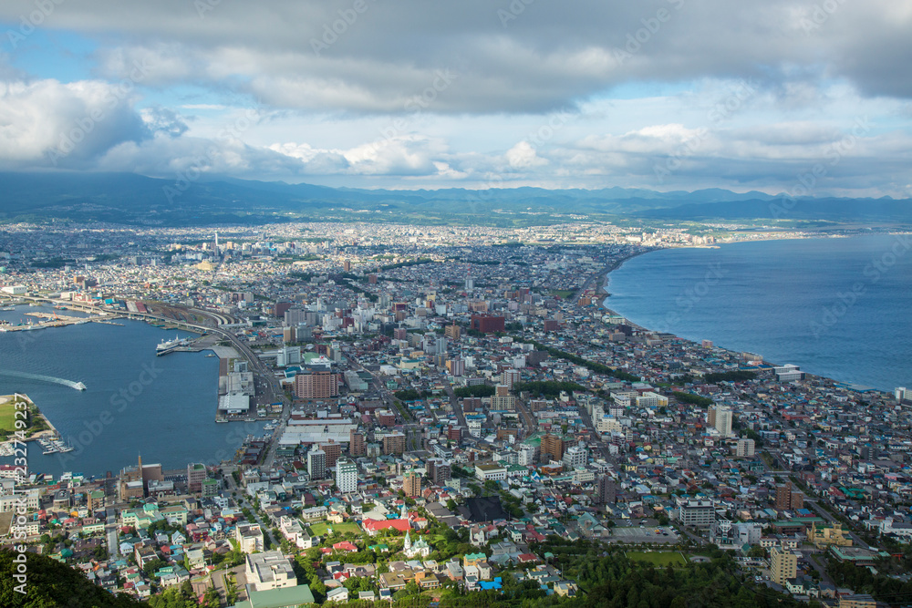 北海道　函館山から見た函館市