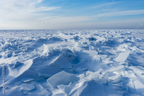 ice landscape in winter