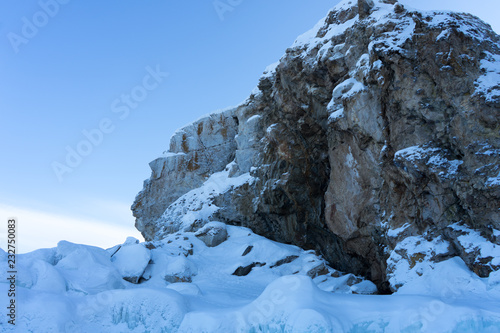 snow covered mountains