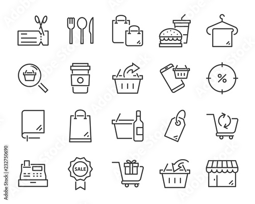 set of send icons, such as delivery, transport, mail, service