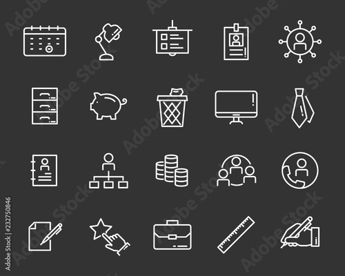 set of job seach icons ,such as work, career, traning, business, skill, meeting