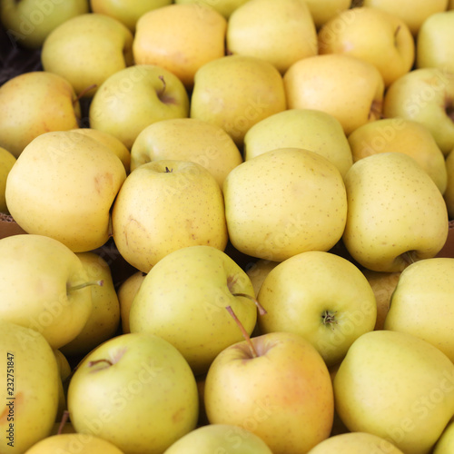 Bright yellow apples