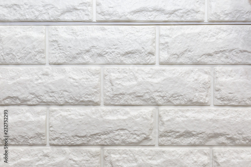 White Brick Wall Texture. Made From Foam.