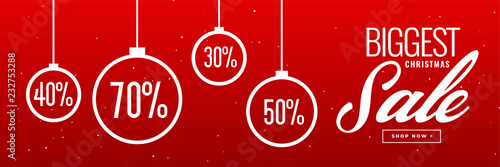 crazy christmas sale and discount banner design