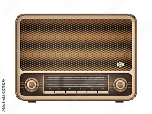 Old time radio. 3d illustration