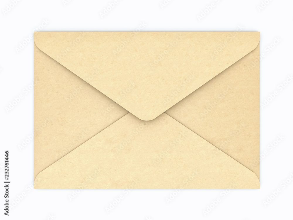 Paper envelope background 3d illustration Paper envelope background 3d illustration