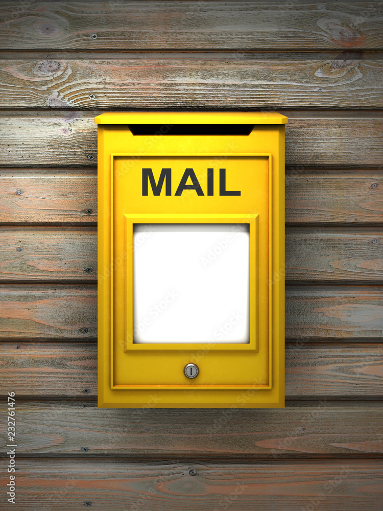 Post box 3d illustration
