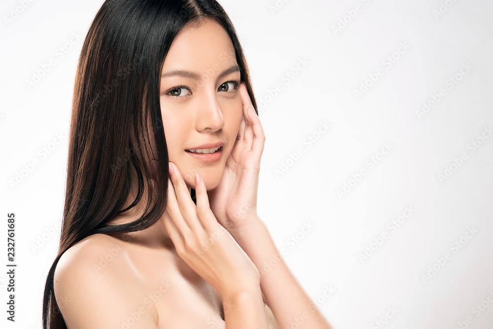 Beautiful Young asian Woman with Clean Fresh Skin Beautiful Young asian Woman with Clean Fresh Skin