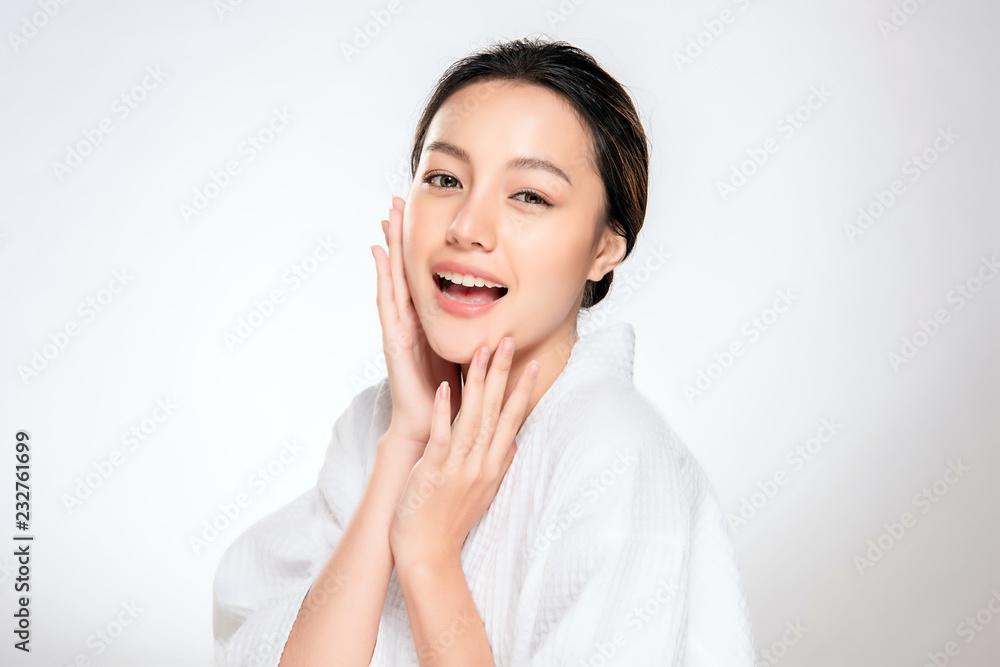 Beautiful Young asian Woman with Clean Fresh Skin Beautiful Young asian Woman with Clean Fresh Skin
