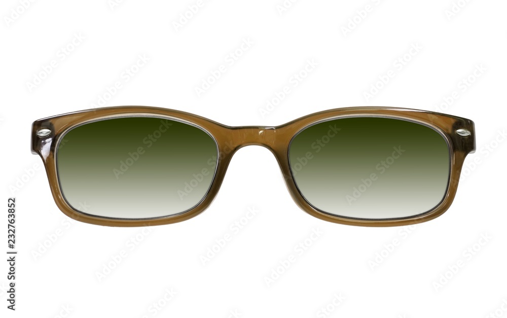 Sunglasses isolated on white background for applying on a portrait