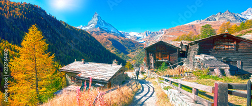 Architecture of Switzerland near Matterhorn