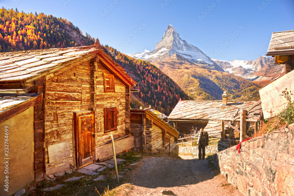 Architecture of Switzerland near Matterhorn