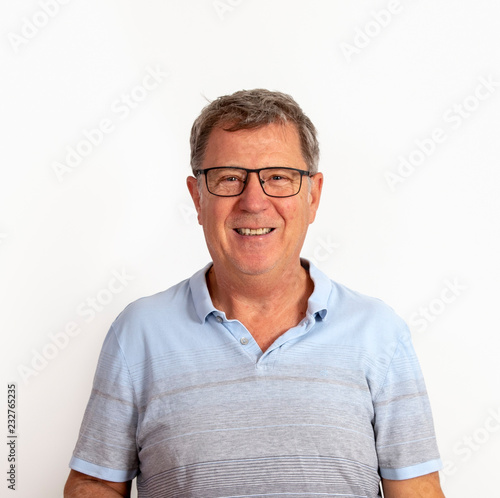 fifty year old mature man with glasses © travelview