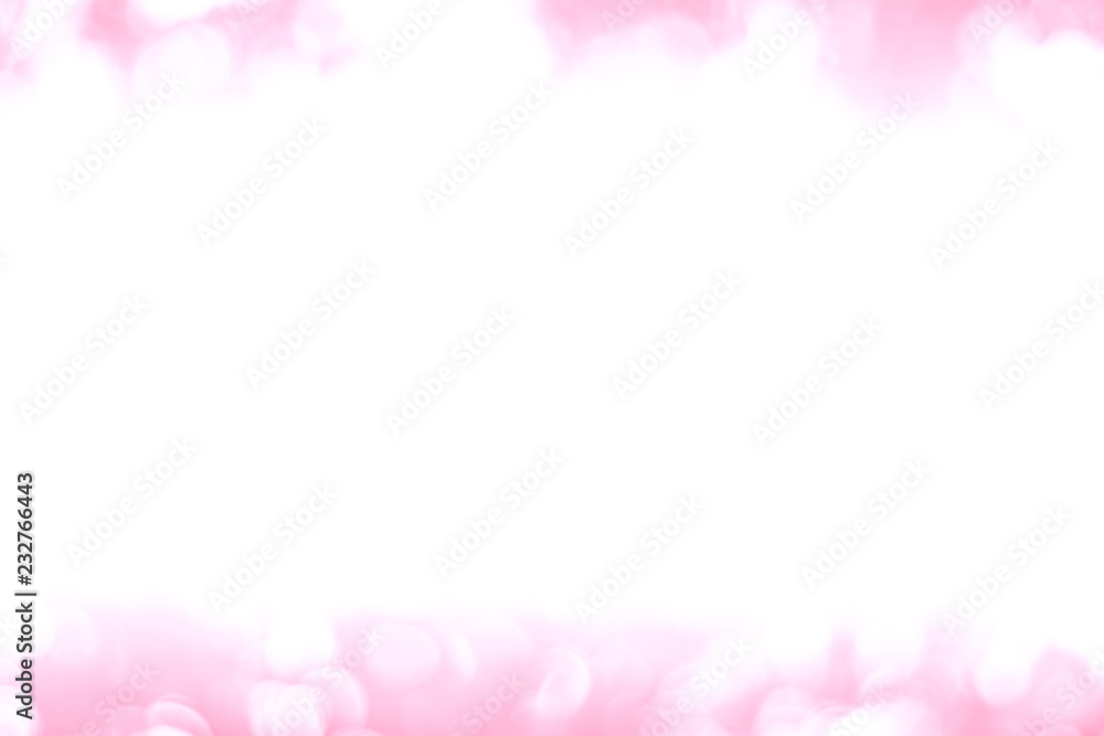 Blurred light pink gradient bokeh abstract background