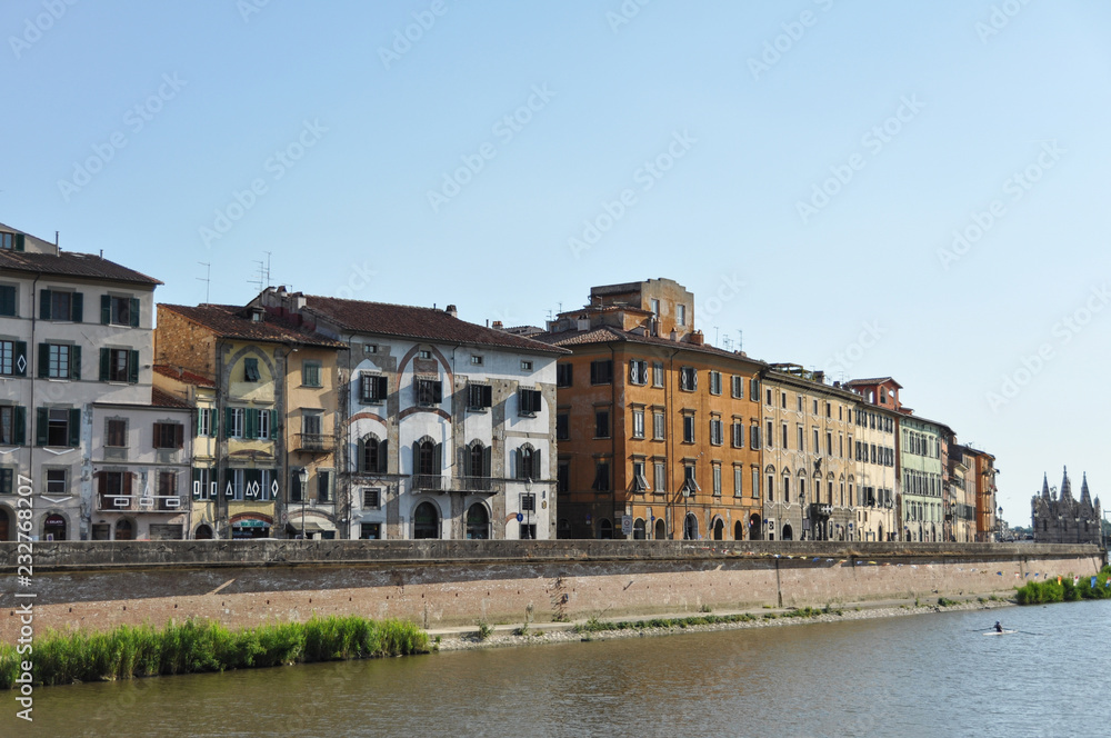 Arno river in Pisa (Italy)