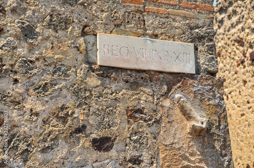 Slika na platnu Facade of the Lupanar of Pompeii