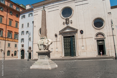 Obelisk at the Piazza della Minerva in Rome