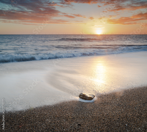 Sunrise over North Sea photo