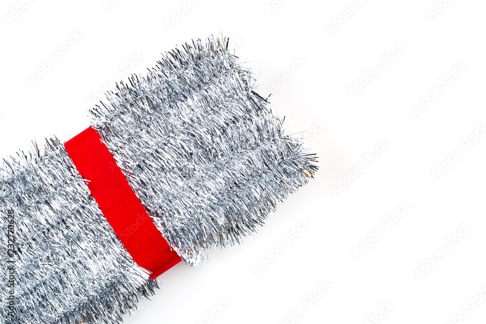 Christmas decorations silver tinsel Christmas decorations silver tinsel