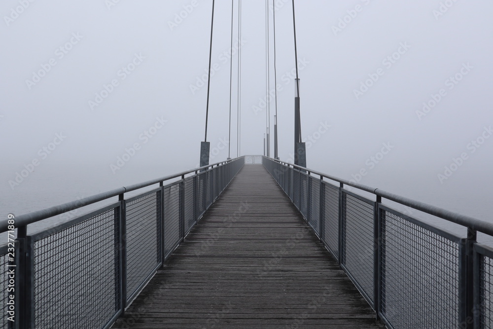 Die Seebrücke im Nebel