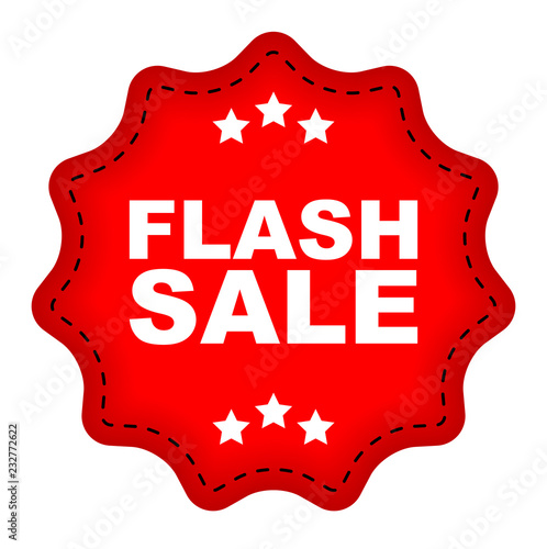 red vector banner flash sale