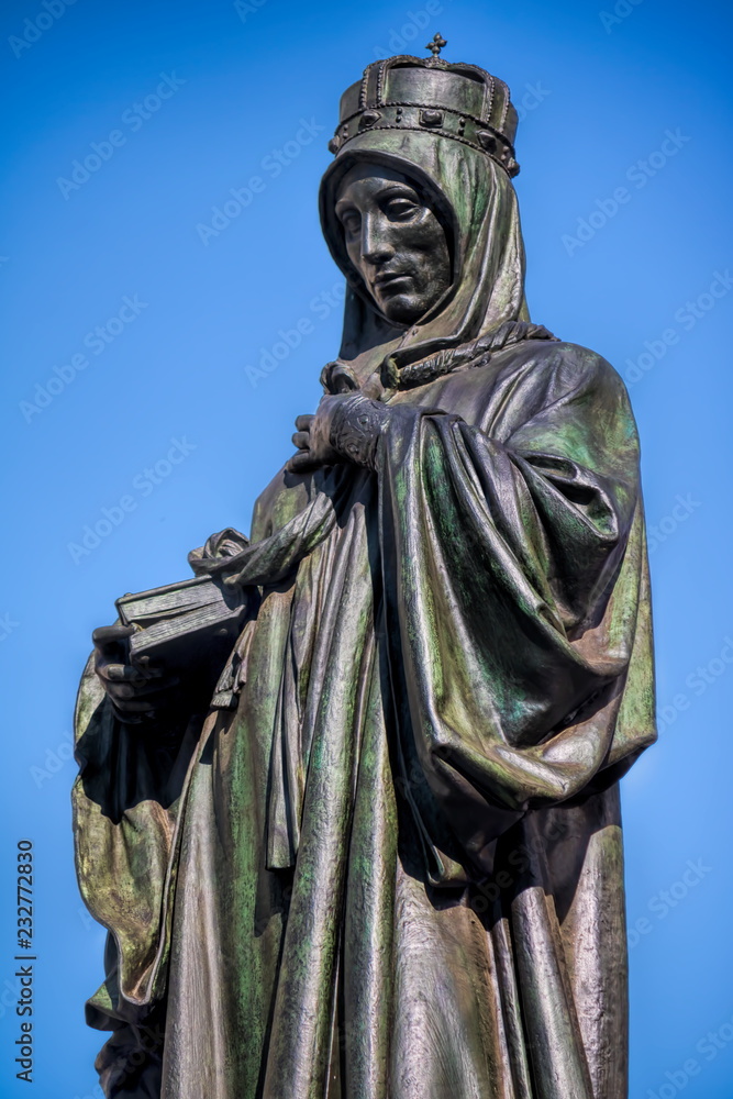 Obraz premium Prag, Detail am Wenzel-Denkmal