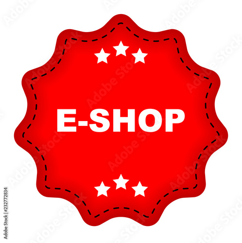 red vector banner eshop