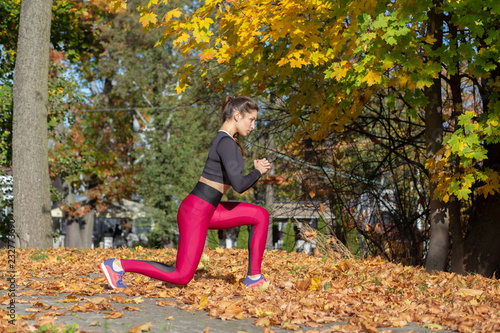 sports woman squat