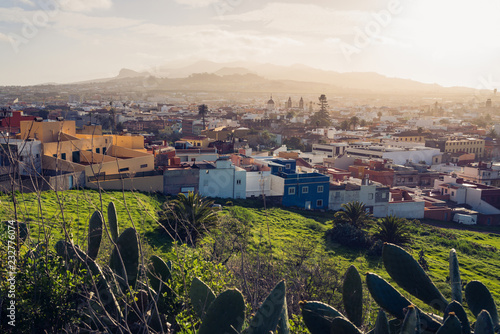 san Cristobal de la laguna during sunset, Tenerife, Spain.