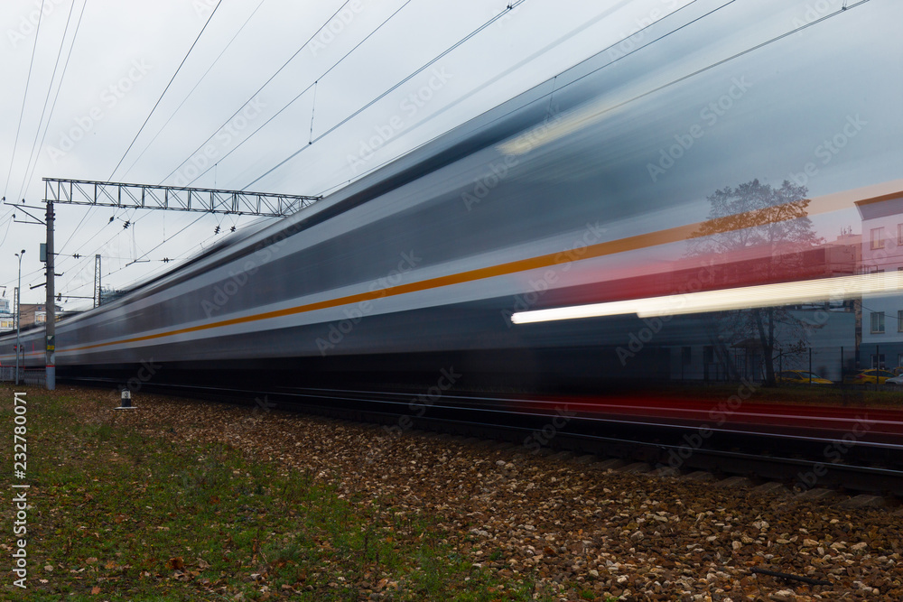 Naklejka premium High-speed train