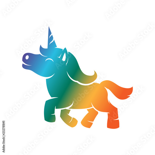 Little unicorn silhouette