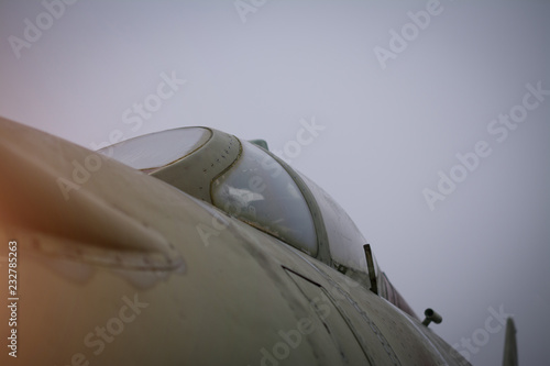 Bilde på lerret old russian military aircraft su 17m3 closeup