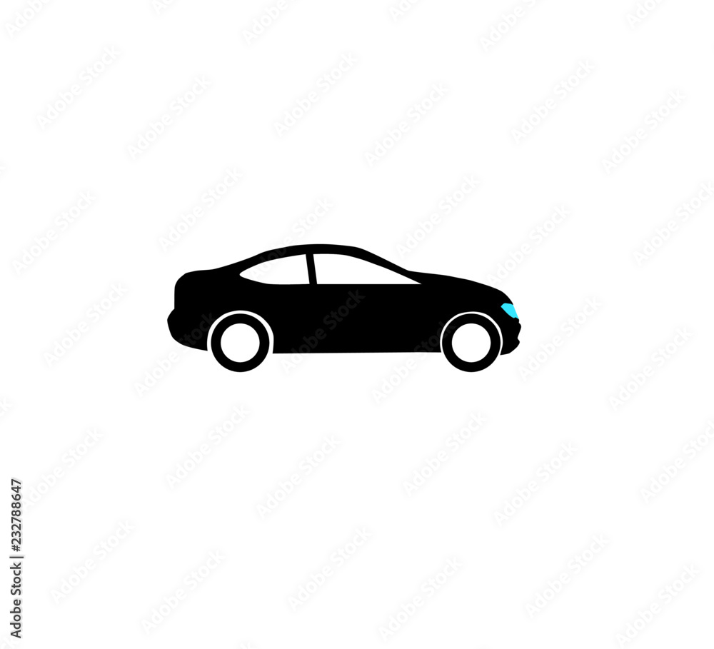 Sport Vector Car isolated against white background