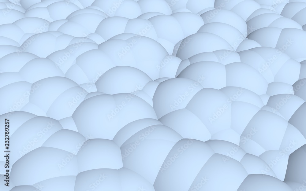 3d rendering picture of blue balls. Abstract wallpaper and background. 3D illustration