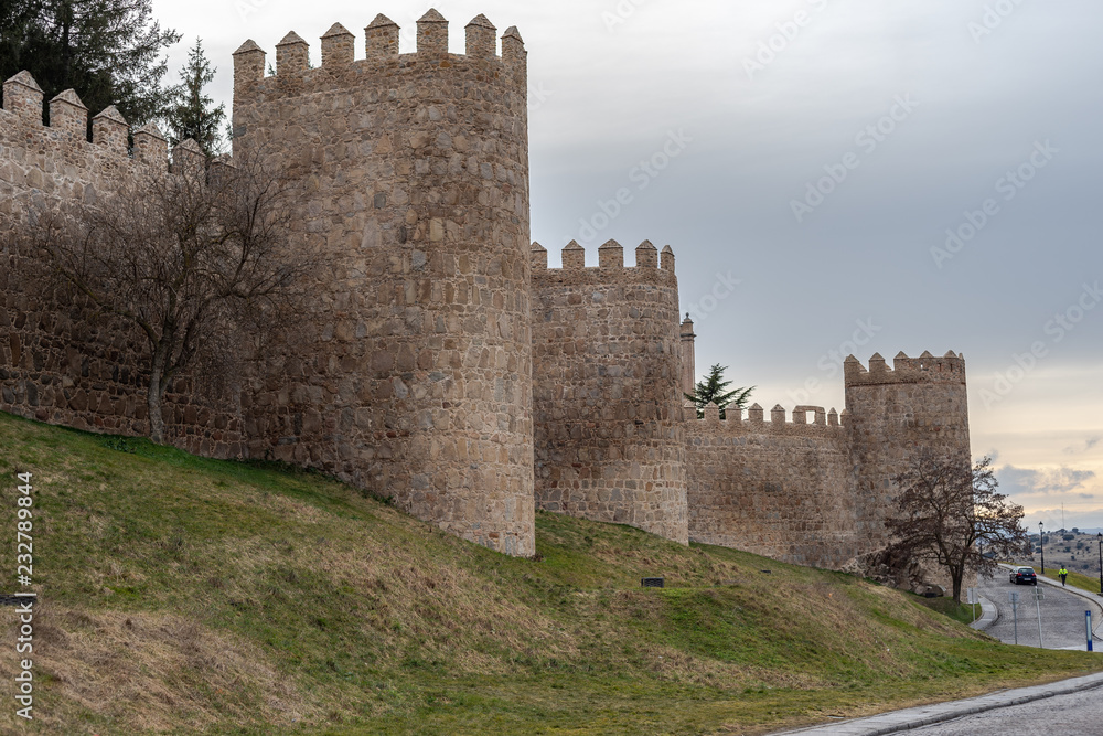 View of the wall of Avila
