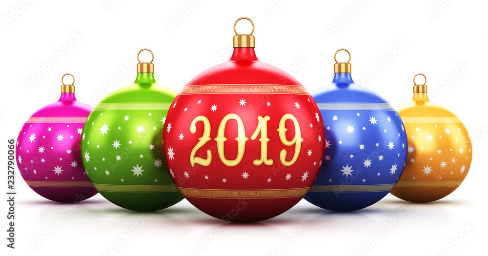 New Year 2019 holiday celebration concept New Year 2019 holiday celebration concept