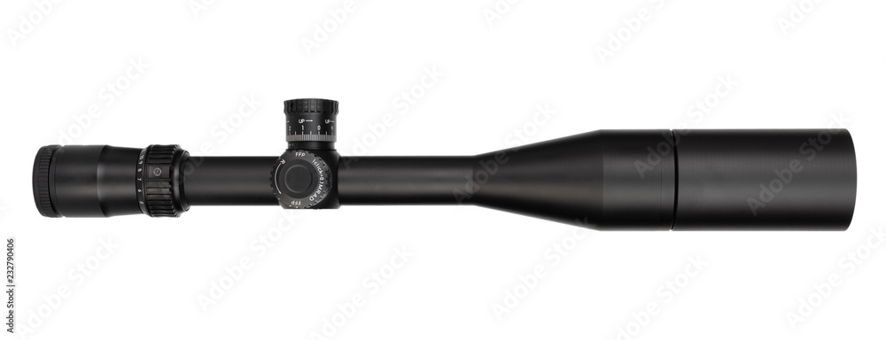 Fototapeta premium Sniper scope with a long lens shade