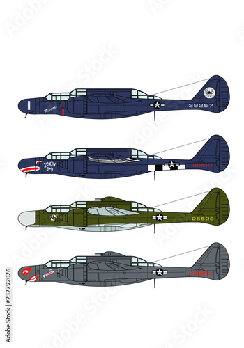 Aircraft color scheme. Illustration