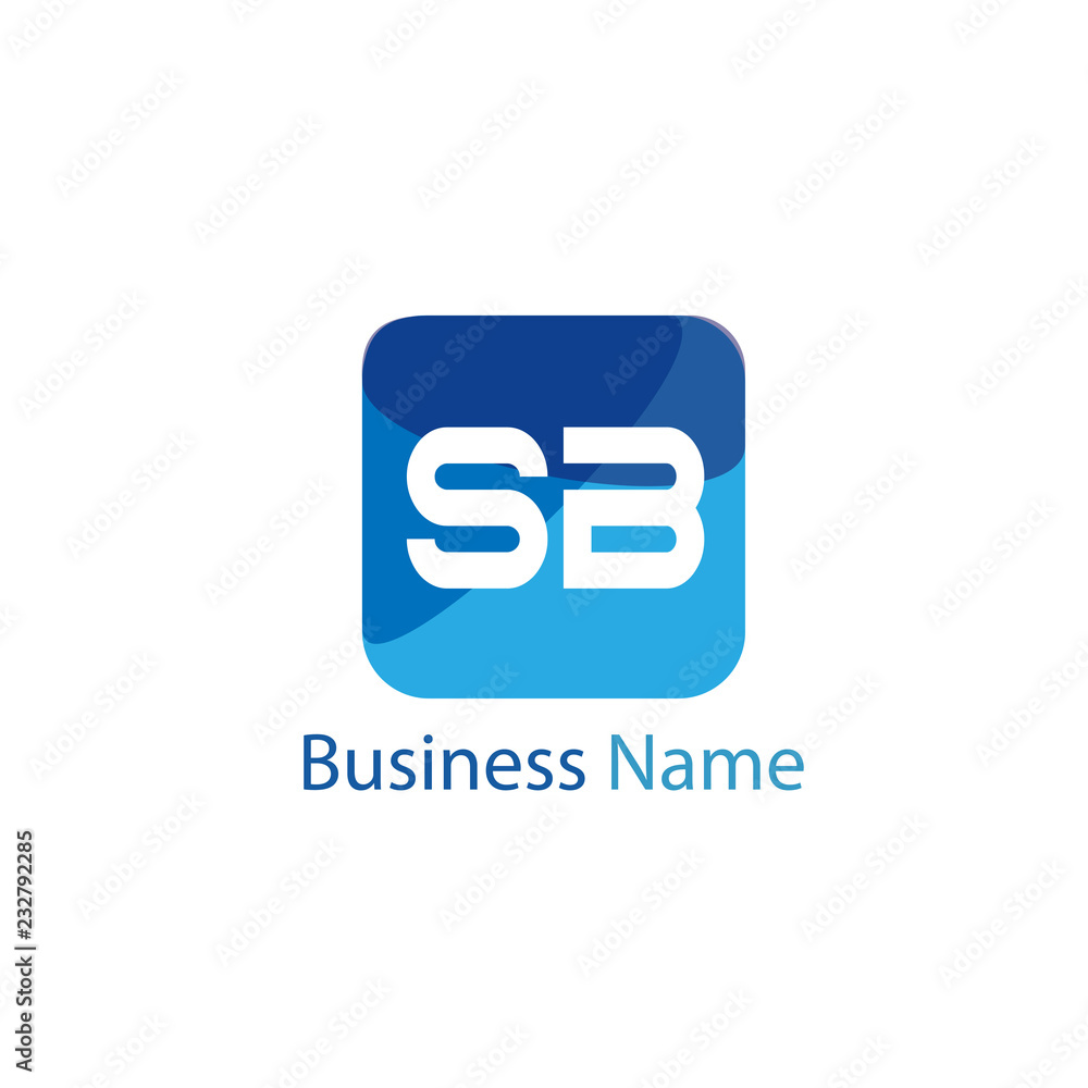 Initial Letter SB Logo template design