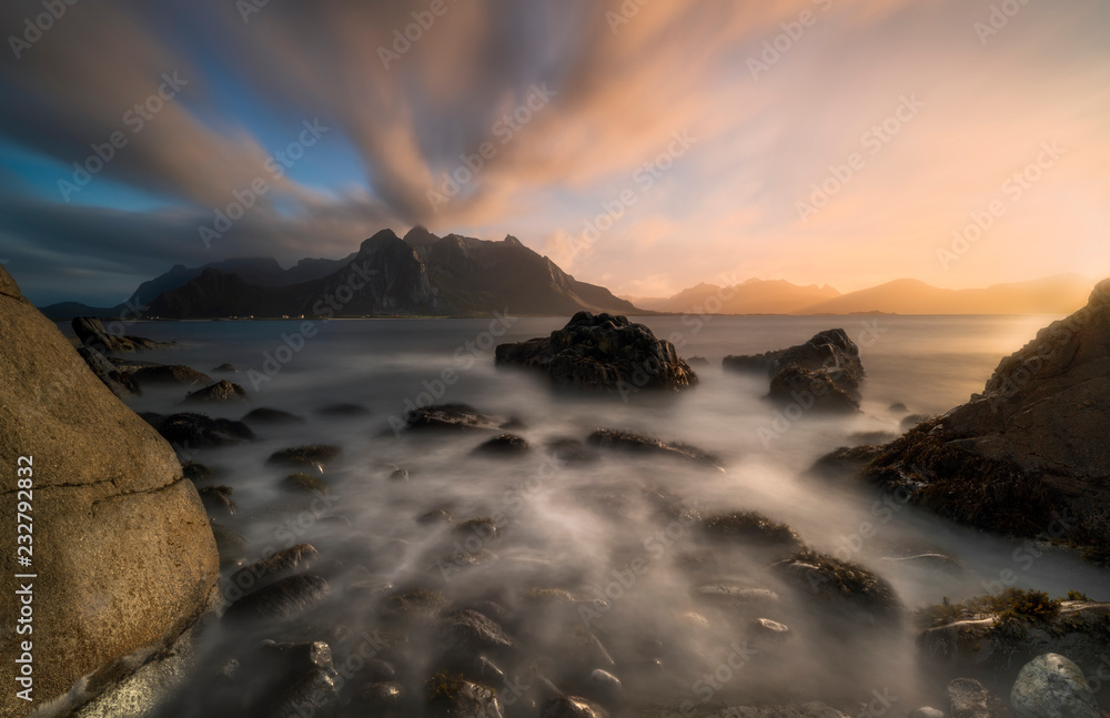 Vereid, Vareid beach, Lofoten islands, Norge, Norway , North Europe, Europe, Vereid, Vareid beach, Lofoten islands, Norge, Norway , North Europe, Europe,