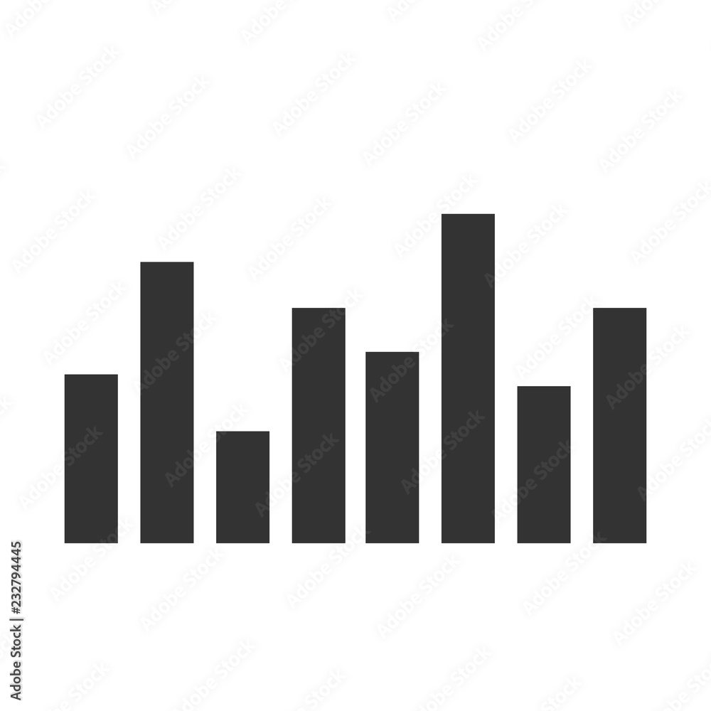 Example of business flat design graph. Infographics bar chart. Example of business flat design graph. Infographics bar chart.