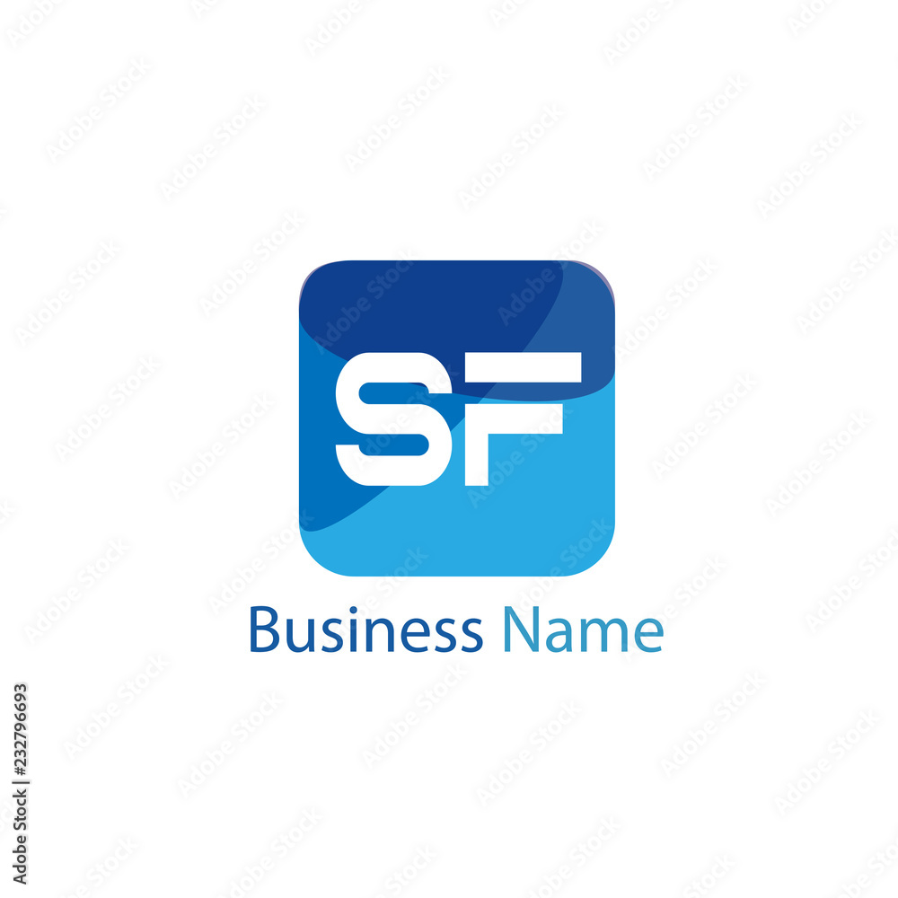 Initial Letter SF Logo template design Initial Letter SF Logo template design