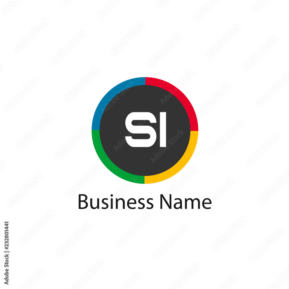 Initial Letter SI Logo template design Initial Letter SI Logo template design