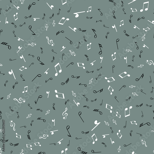 Music Notes Seamless Vector Pattern © Renat