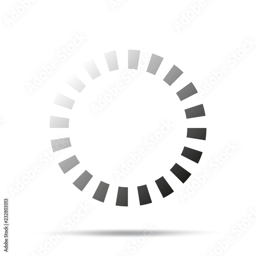 Loading icon. Vector illustration isolated on white background.
