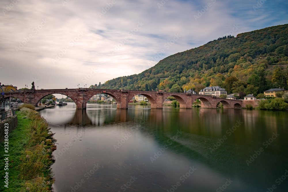 Alte Brücke, Heidelberg, Baden-Württemberg, Deutschland 